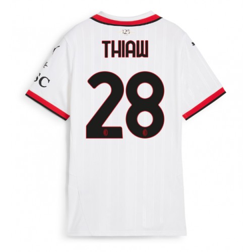 Fotballdrakt Dame AC Milan Malick Thiaw #28 Bortedrakt 2024-25 Kortermet